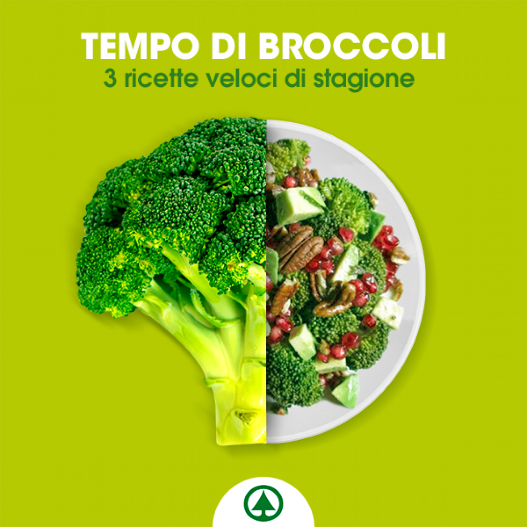 Ricetta  Insalatina di broccoli, melagrana e noci